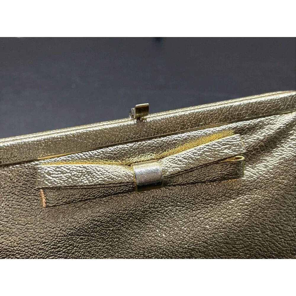 Gold Metallic Clutch Purse 9